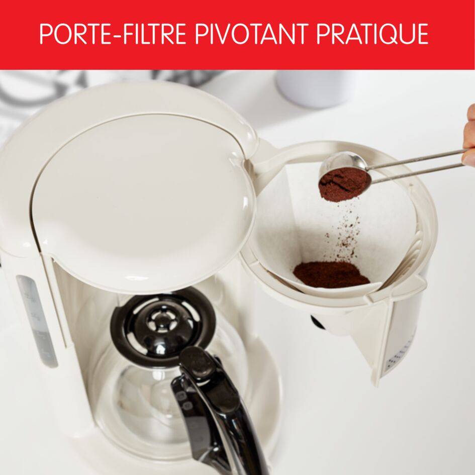 Cafetière filtre, Soleil, 15 tasses, Ivoire