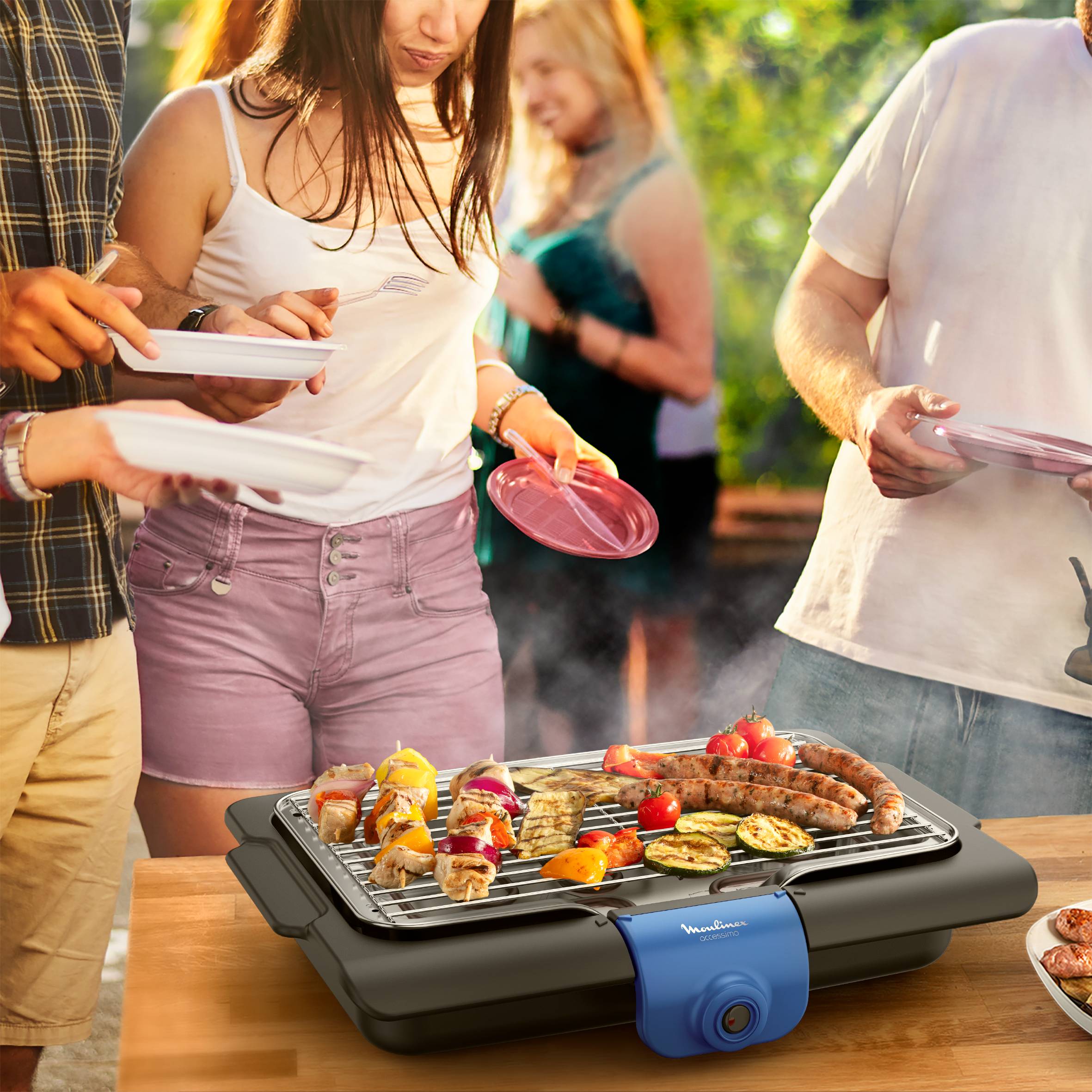 Accessimo, Barbecue de table, 2100 W, Nettoyage facile