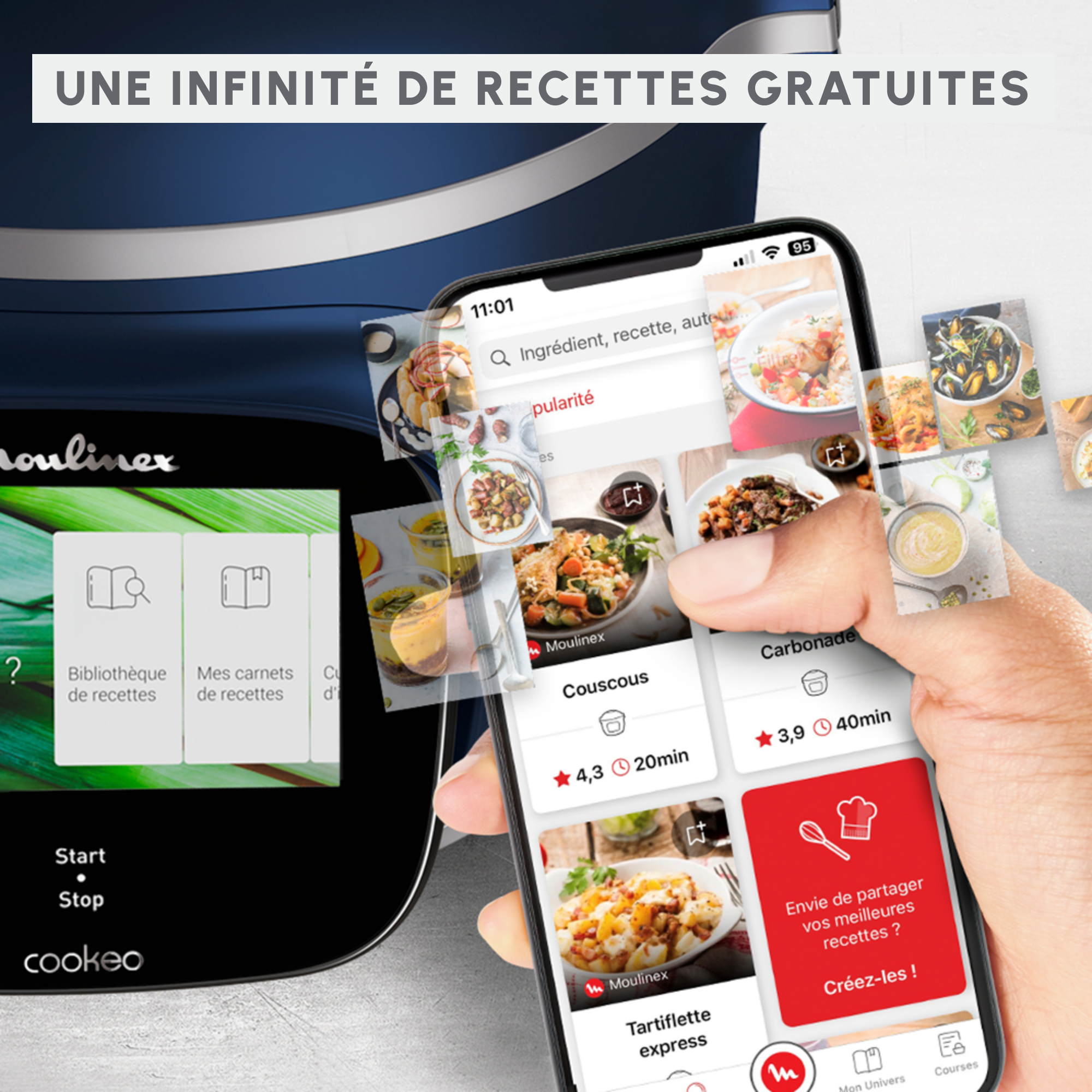 Moulinex Cookeo Touch Pro Multicuiseur, Balance intégrée, Connecté