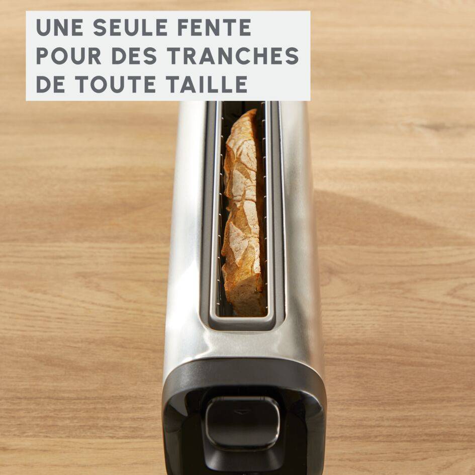 Grille-pain, Subito, 1 longue fente, Inox