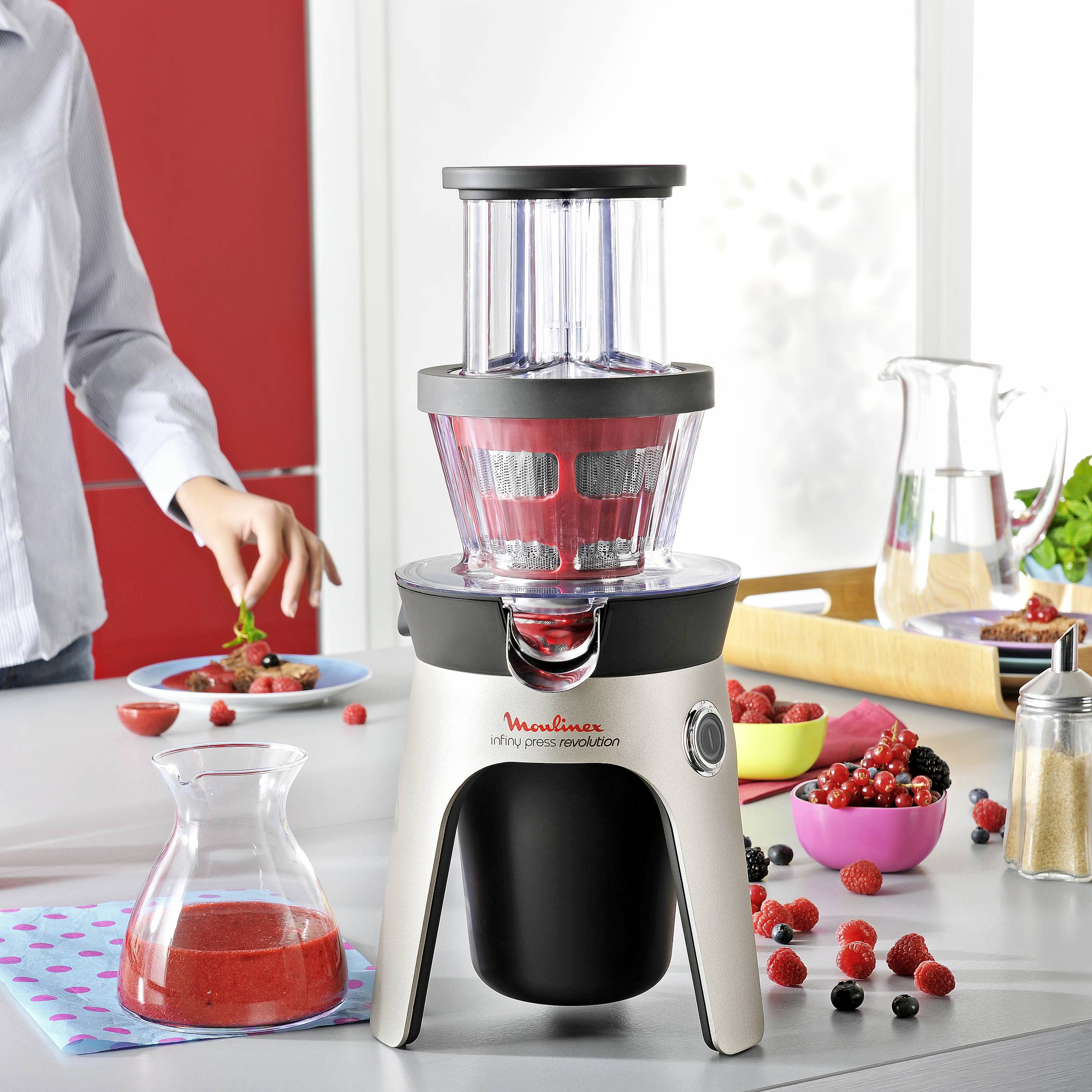 centrifugeuse infiny press revolution noir/silver
