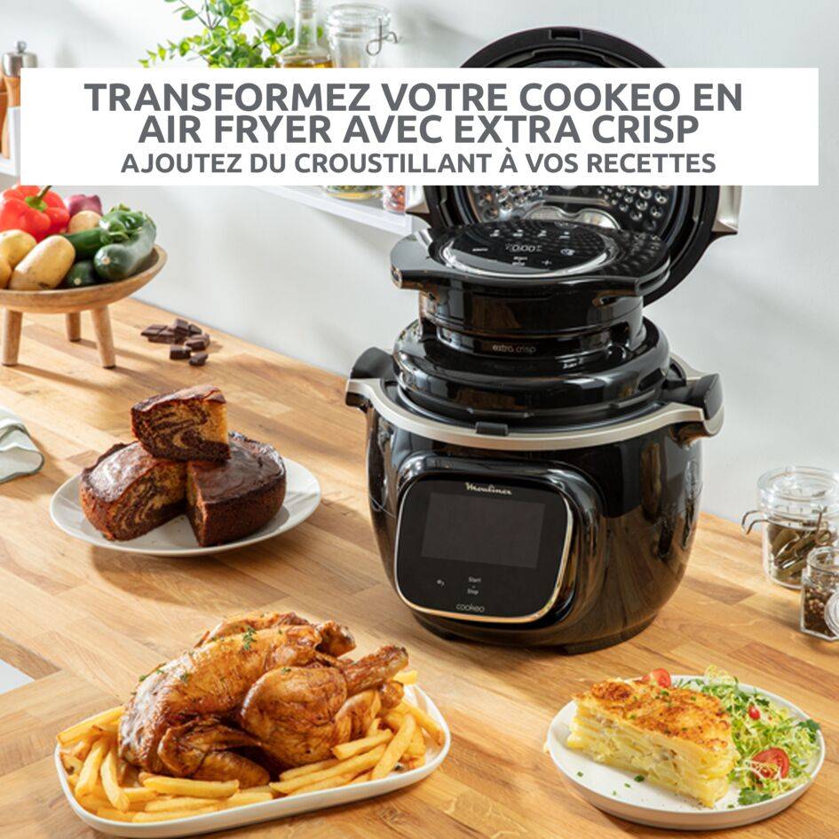 Extra Crisp, Accessoire Cookeo air fryer, Pour frire, Cuire, Four, rotir, ou dorer 