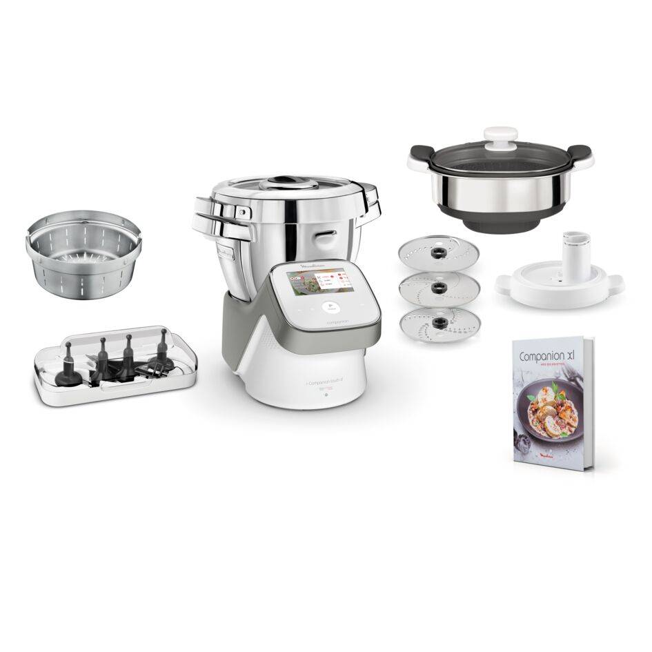 Robot cuiseur multifonction connecté I-Companion Touch XL + cuiseur vapeur