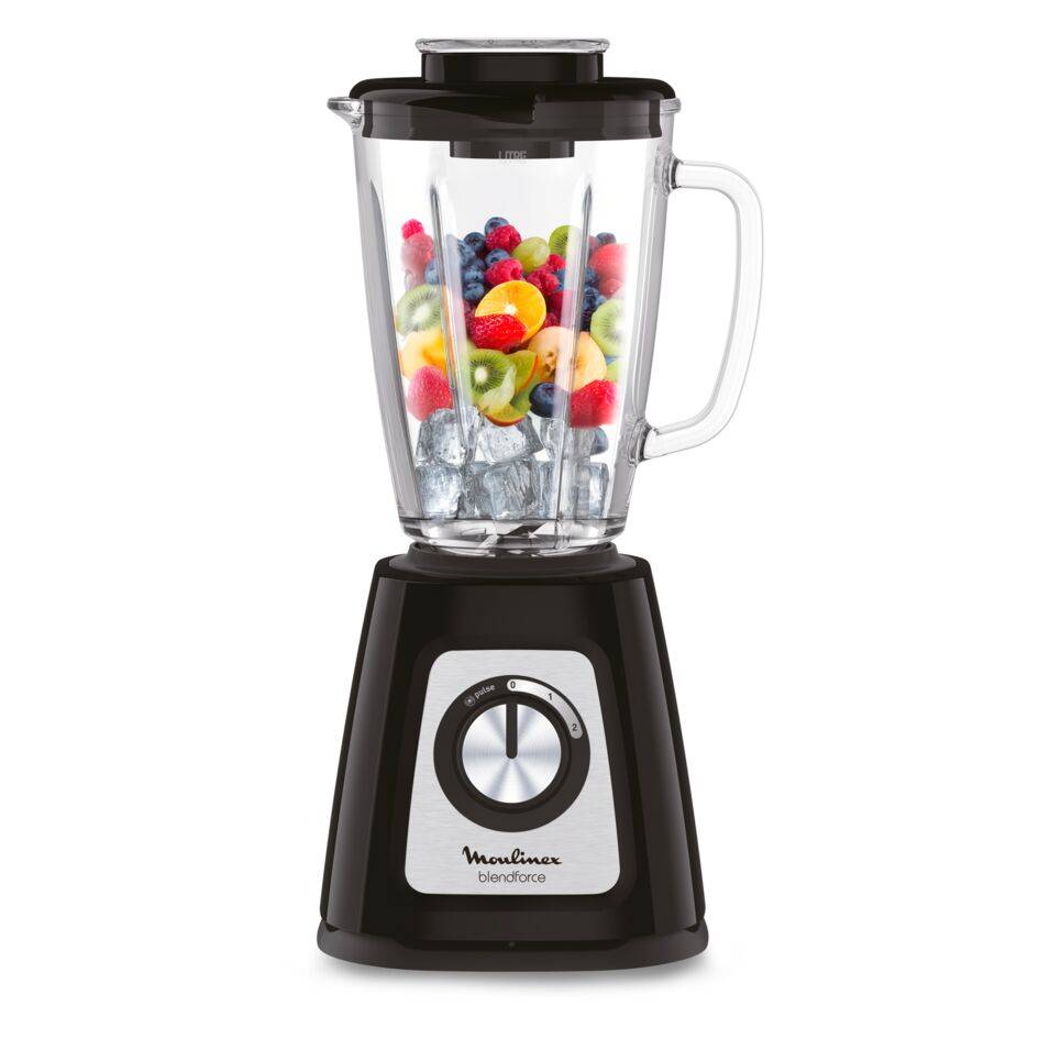 Blendforce, Blender classique, Bol en verre de 1,75 L, 800W, Noir