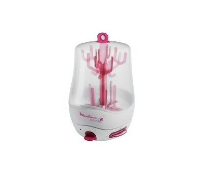 sterilisateur biberon blanc/rose