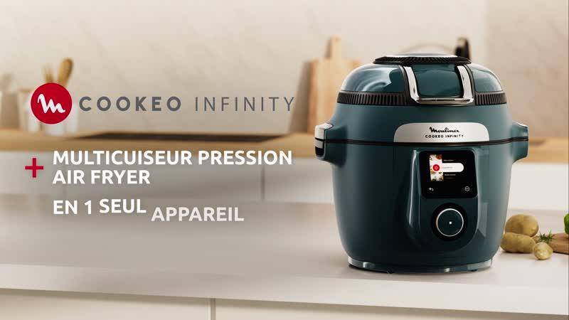 Cookeo Infinity, 17 modes de cuisson, Sans pale de mélange, Bleu Trust