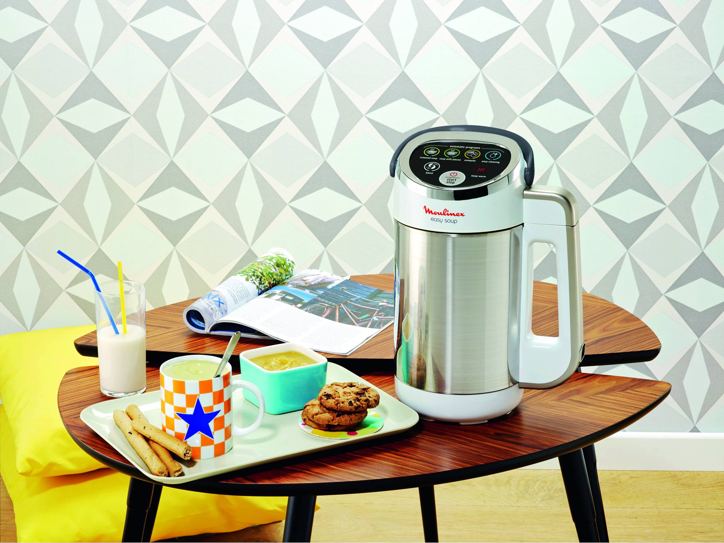 Easy soup, Blender chauffant, 5 programmes, 1,2 L, blanc