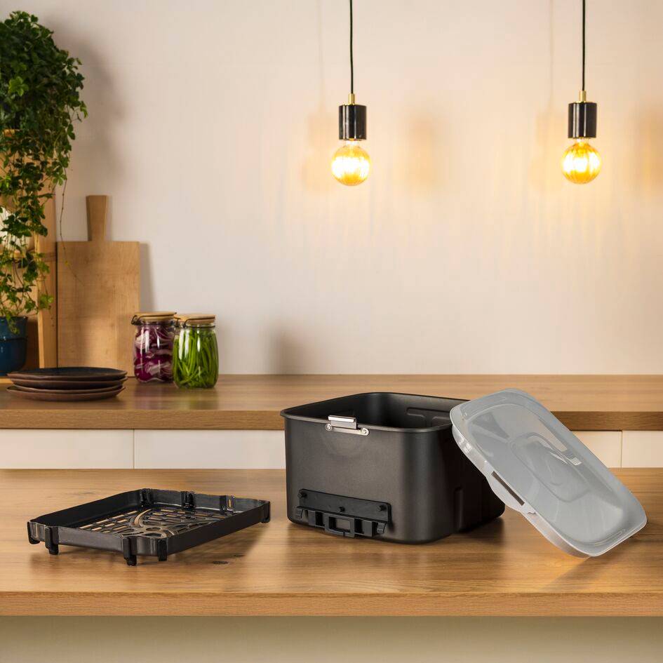 Ensemble de rangement Easy Fry Silence 7 L, tiroir supplémentaire, grille et couvercle