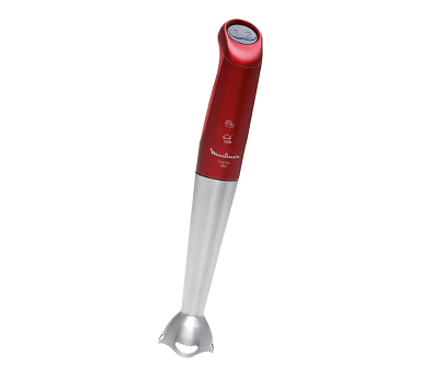 pied mixeur hapto puree rouge rubis/inox brosse