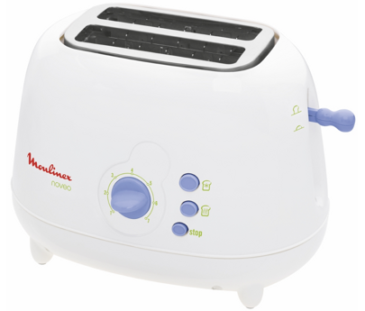 grille pain noveo blanc/bleu