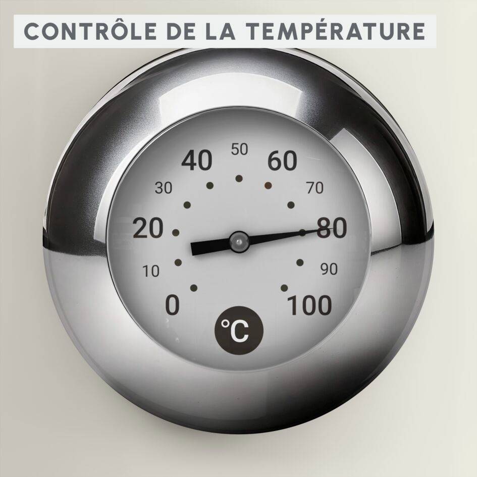 Bouilloire, Soleil, 1,7 L, Indicateur de température, Ivoire