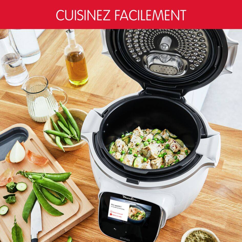 Cookeo Touch, Mullticuiseur, 250 recettes intégrées, 6L (2/6 pers.), écran tactile