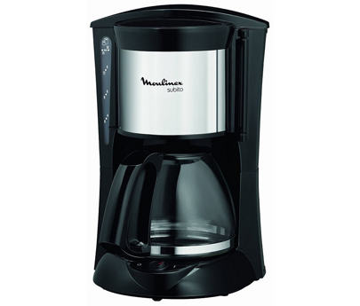 cafetiere subito noir/inox