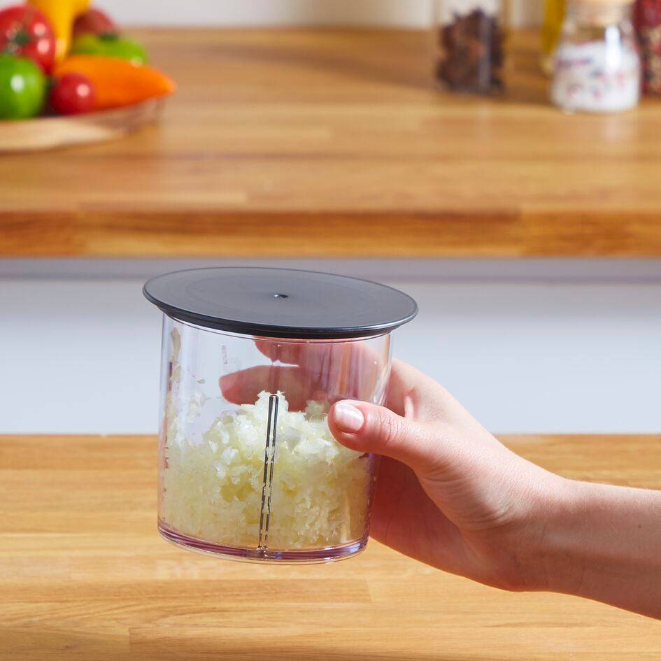 Multi moulinette, Mini hachoir, Compact, fonction 3 en 1, capacité 250 ml, 350 W, Blanc