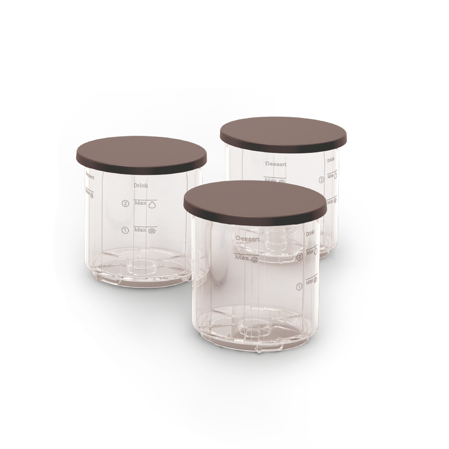 3 bols de 480 mL avec couvercles XF60W0F0