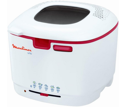 friteuse uno blanc/rouge