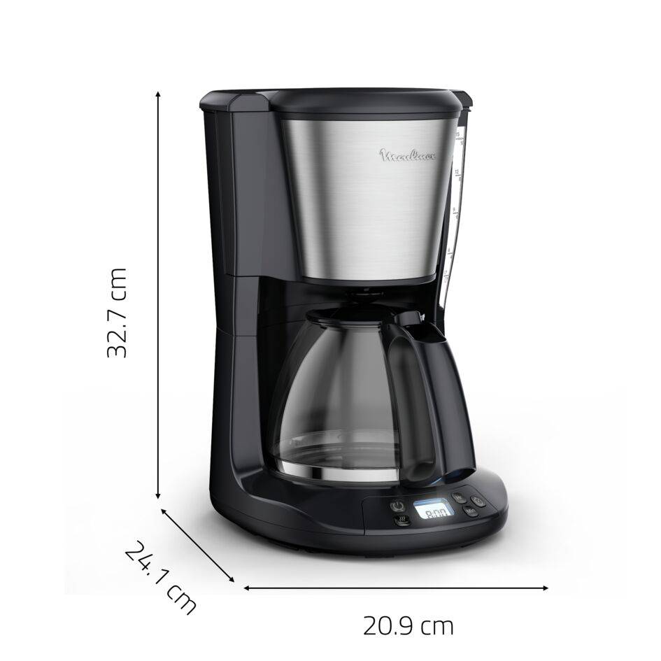 Cafetière filtre, Subito,Programmable, 15 tasses, Inox