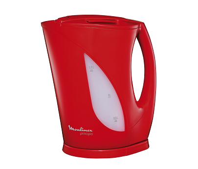bouilloire principio rouge glossy