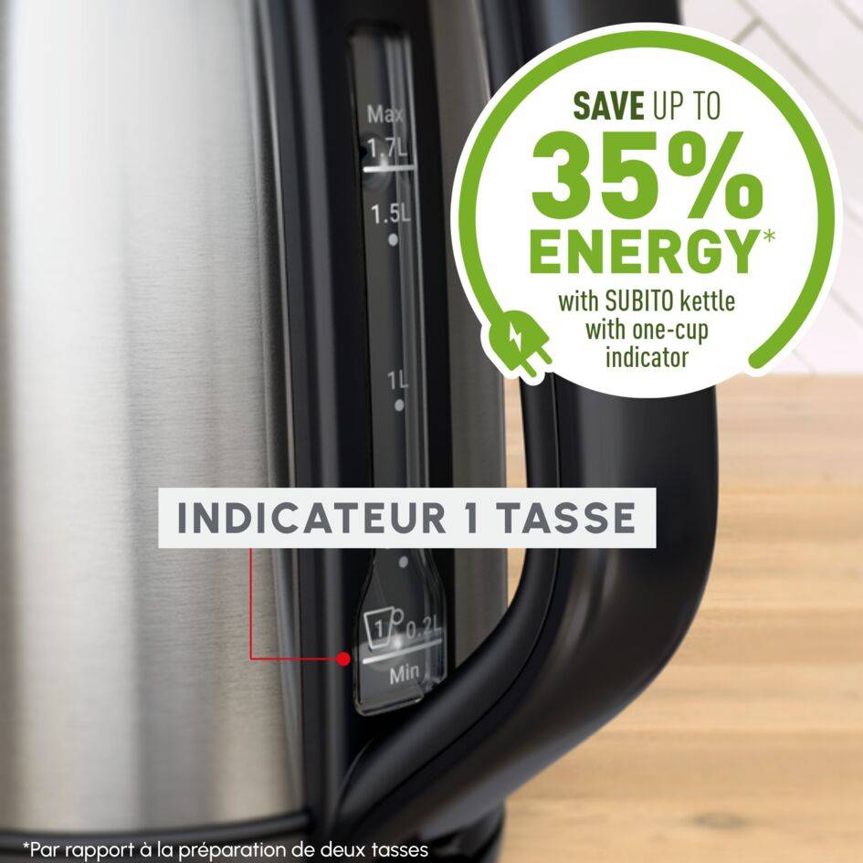 Bouilloire, Subito, 1,7L, Inox