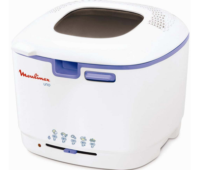 friteuse uno blanc/bleu