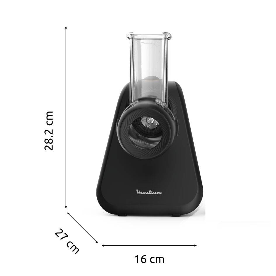 Fresh express Eco respect, Découpe-légumes, 3-en-1, 3 cônes, Noir 