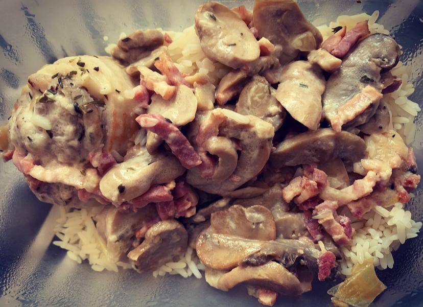 Paupiettes sauce lardons et champignons - Recette Cookeo | Moulinex