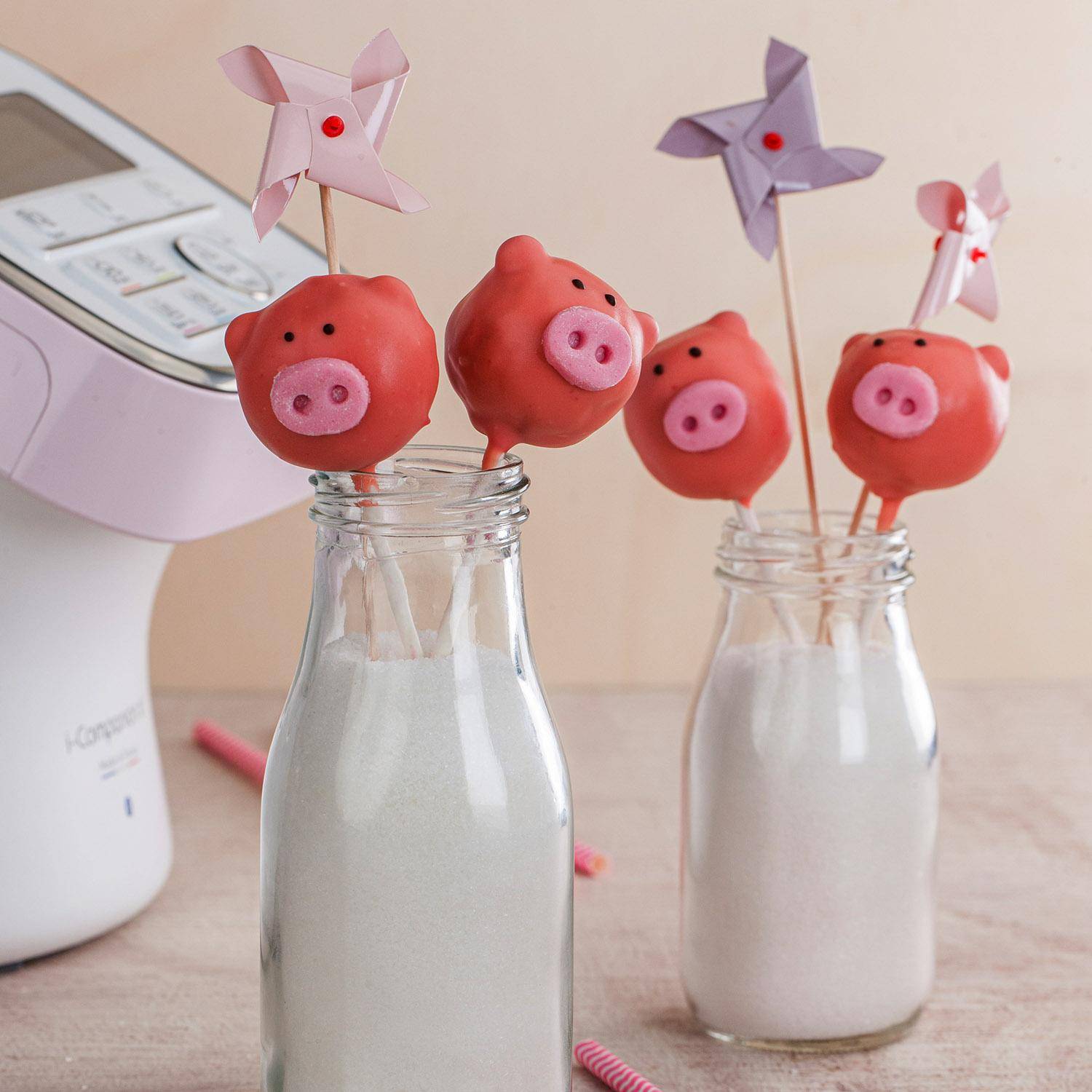 Cake Pop tête de cochon - Recette Companion | Moulinex