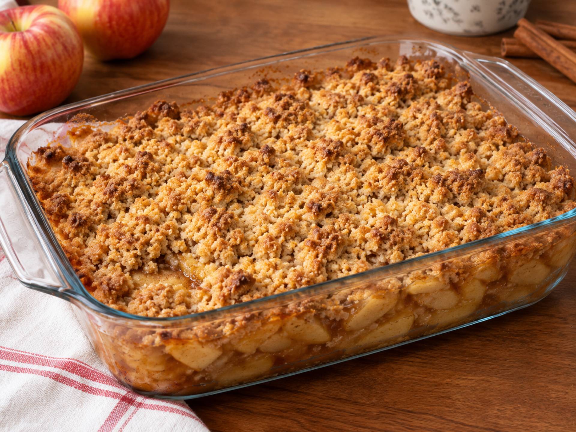 Crumble aux pommes d'Aliette - Recette Companion Connect XL | Moulinex