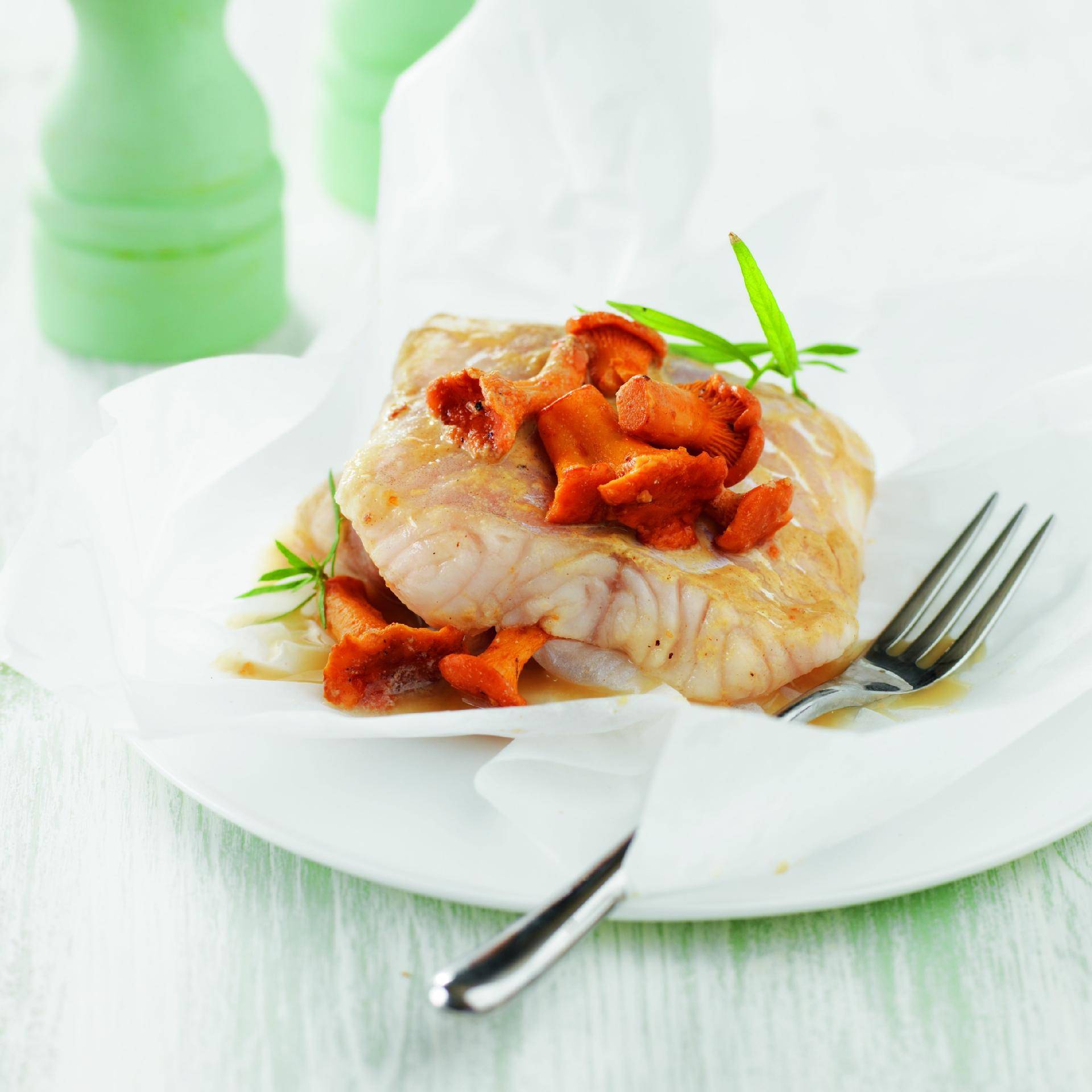 Papillotes lieu jaune et girolles - Recette Companion | Moulinex