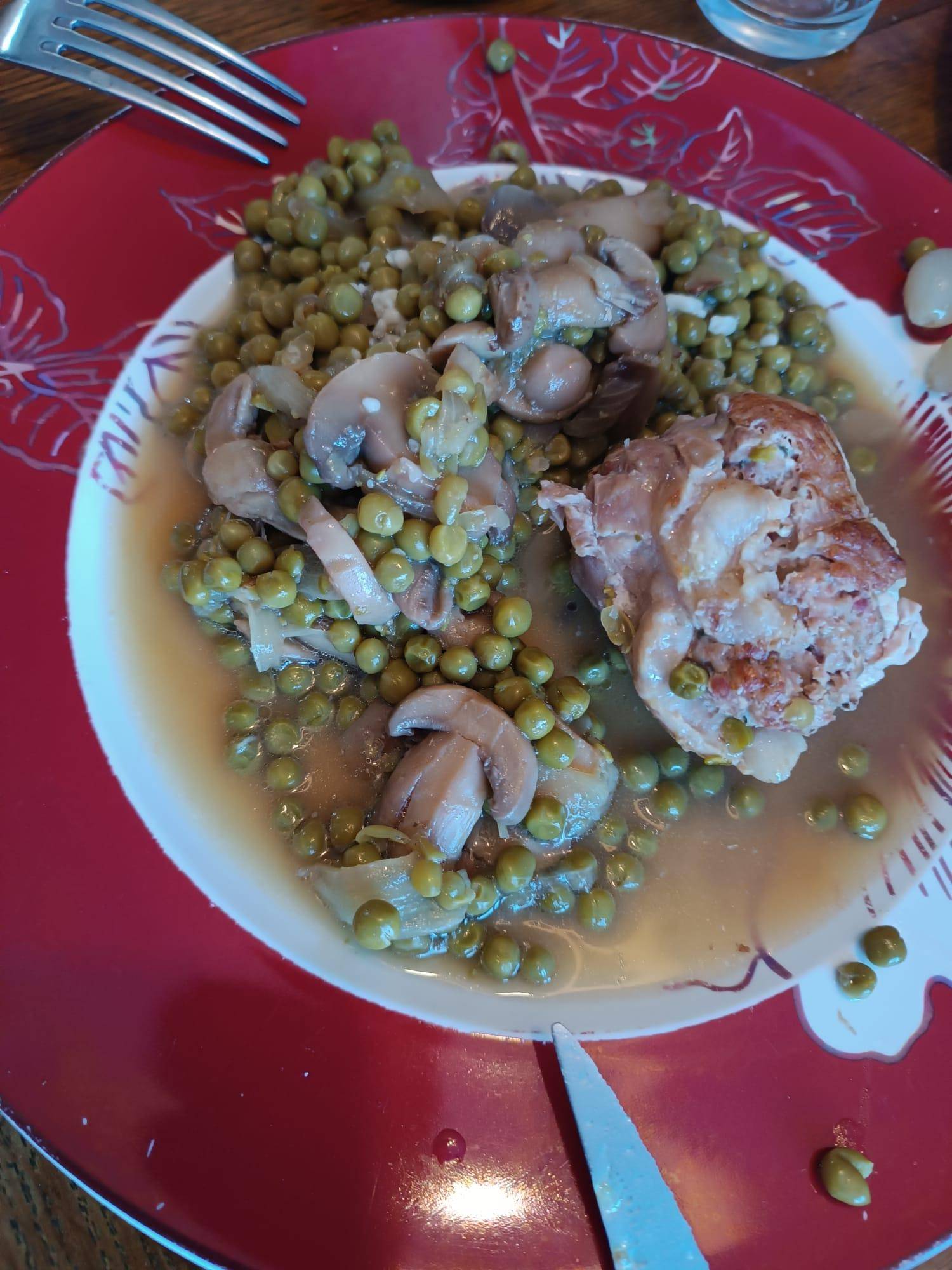 Paupiettes petits pois et champignons - Recette Cookeo | Moulinex