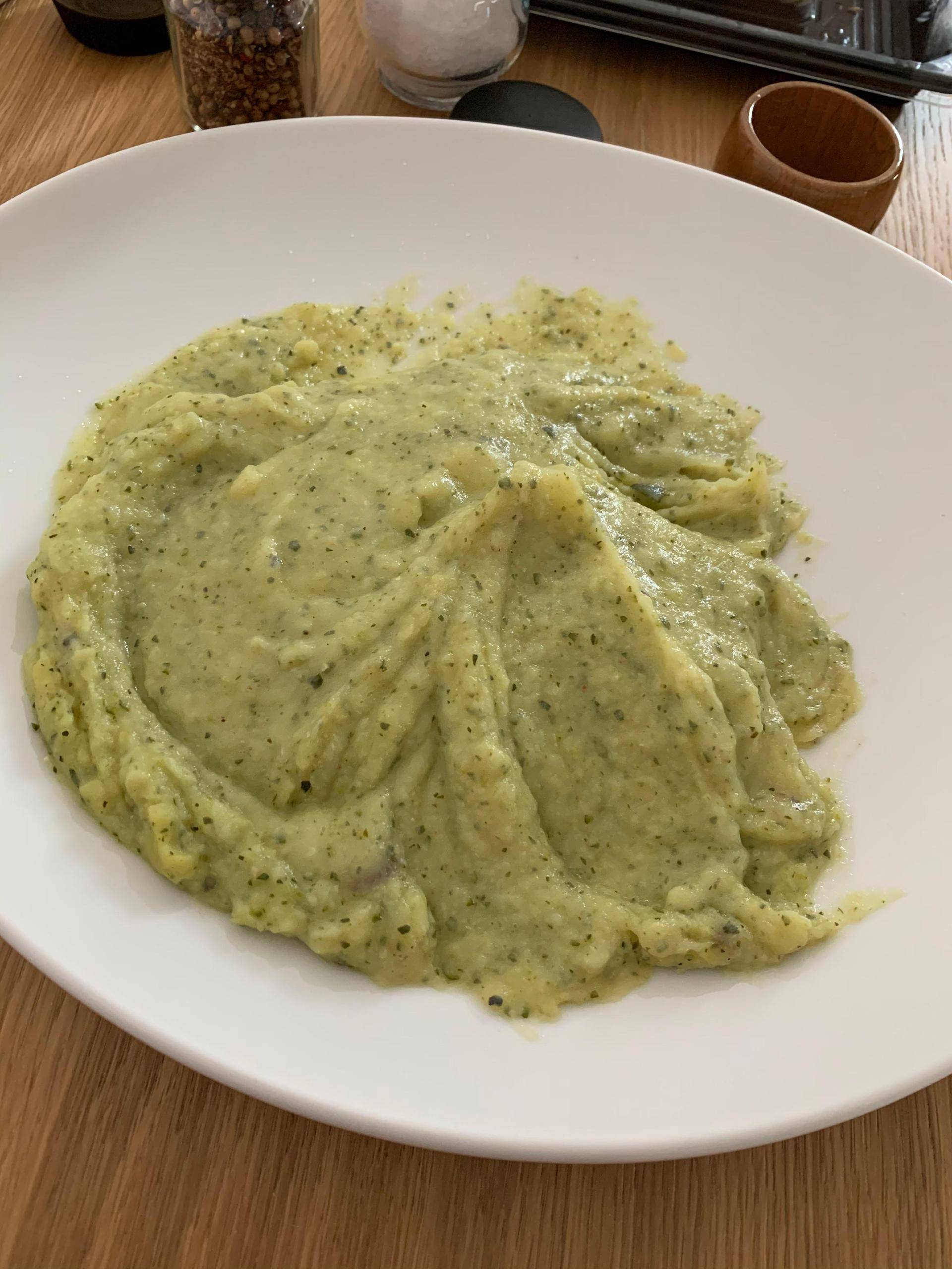 Purée de courgettes, pomme de terre et saint moret - Recette Companion Connect XL | Moulinex
