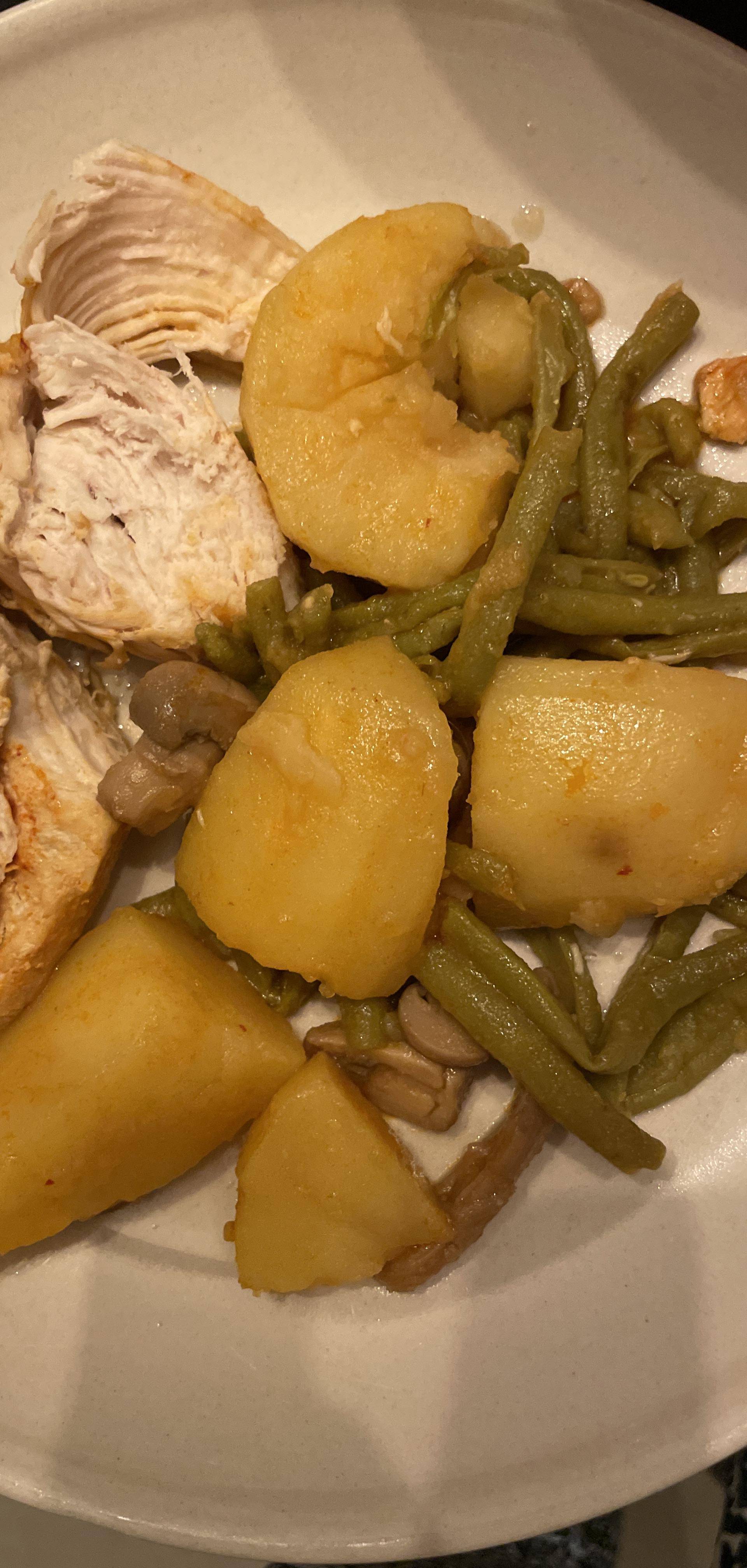 Haricots pdt poulet - Recette Cookeo | Moulinex