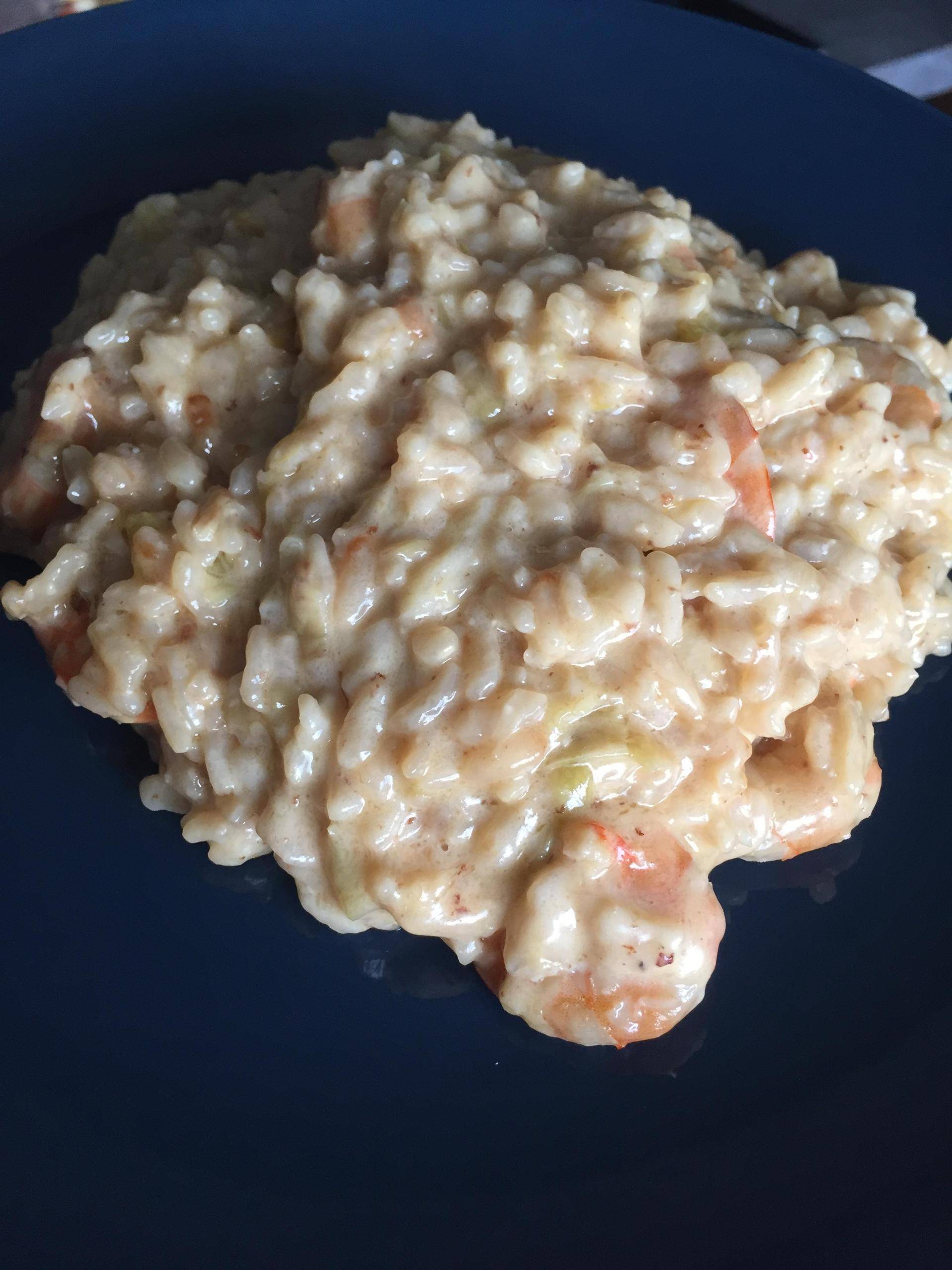 Risotto au poireau et crevettes - Recette Cookeo | Moulinex