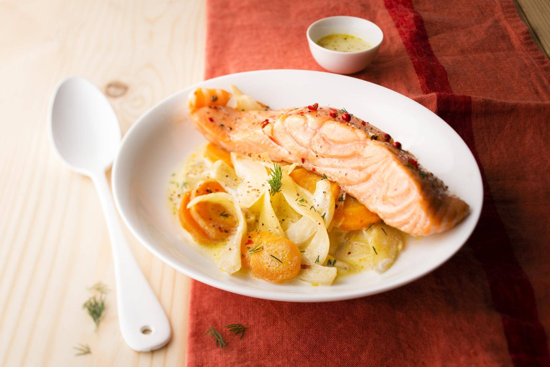 Estouffade saumon et fenouil - Recette Cookeo | Moulinex