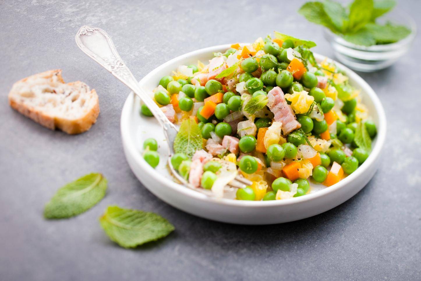 Petits pois carottes lardons - Recette Cookeo | Moulinex