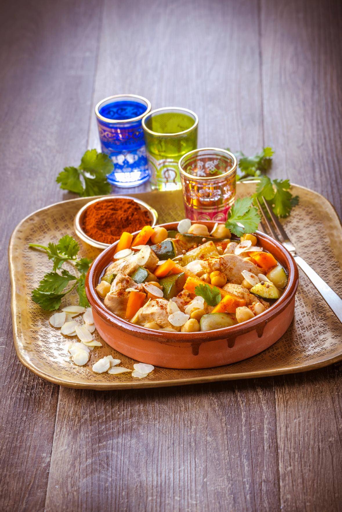 Tajine de poulet aux pois chiches - Recette undefined | Moulinex