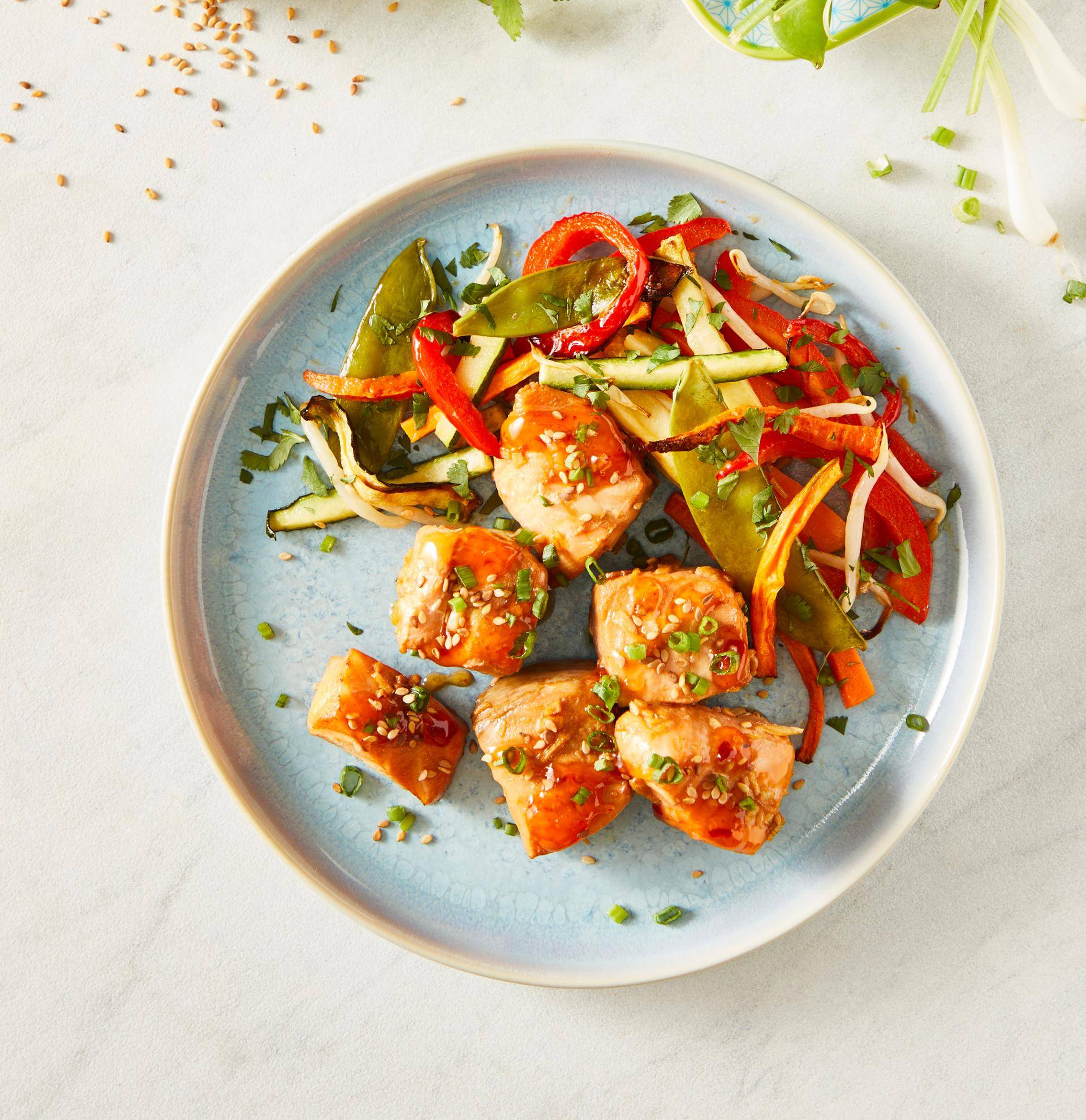 Bouchées de saumon thaï - Recette EASY FRY & GRILL 2 in 1 DIGITAL | Moulinex