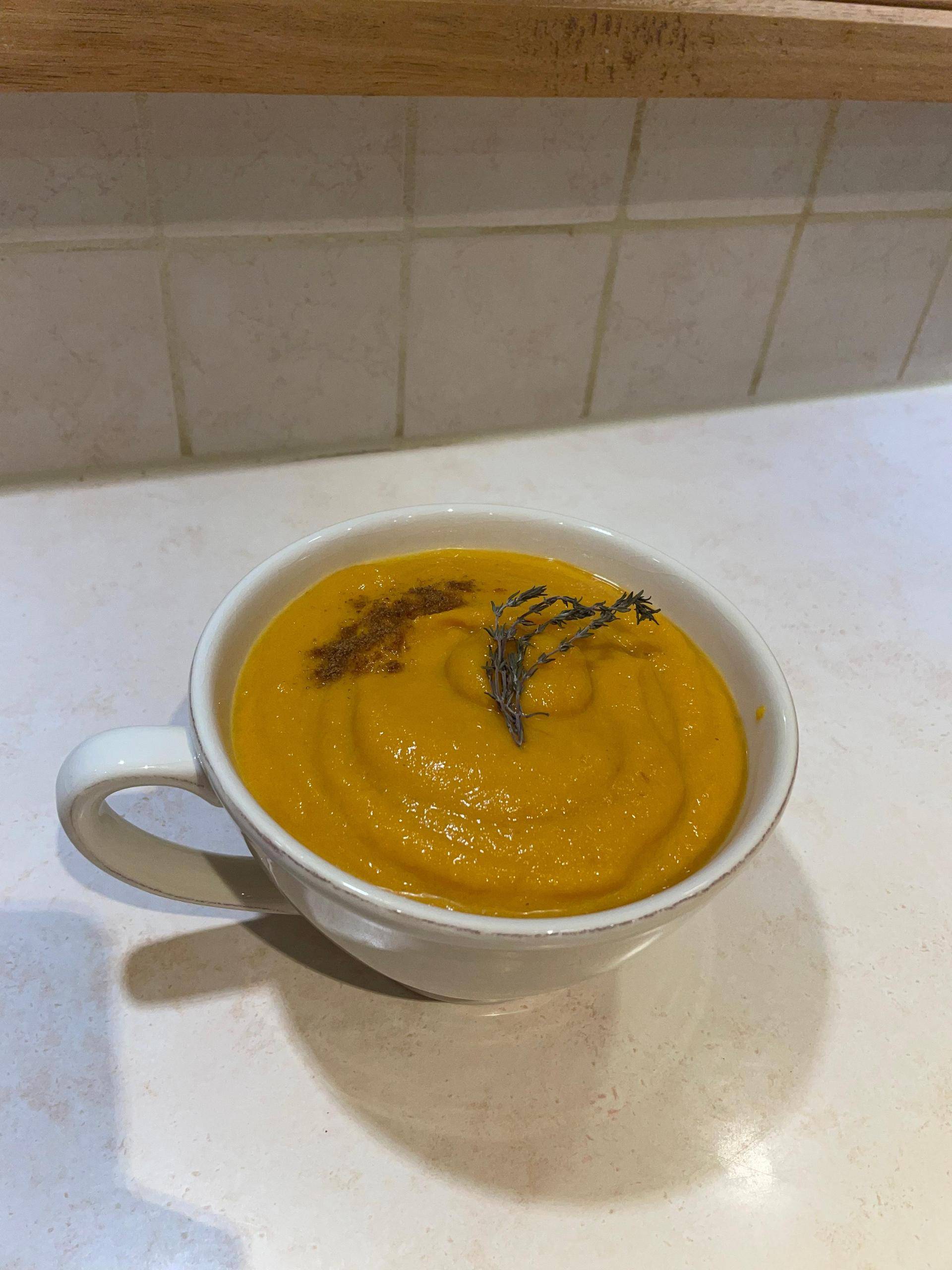 Velouté de carottes au lait de coco et gingembre - Recette Cookeo | Moulinex