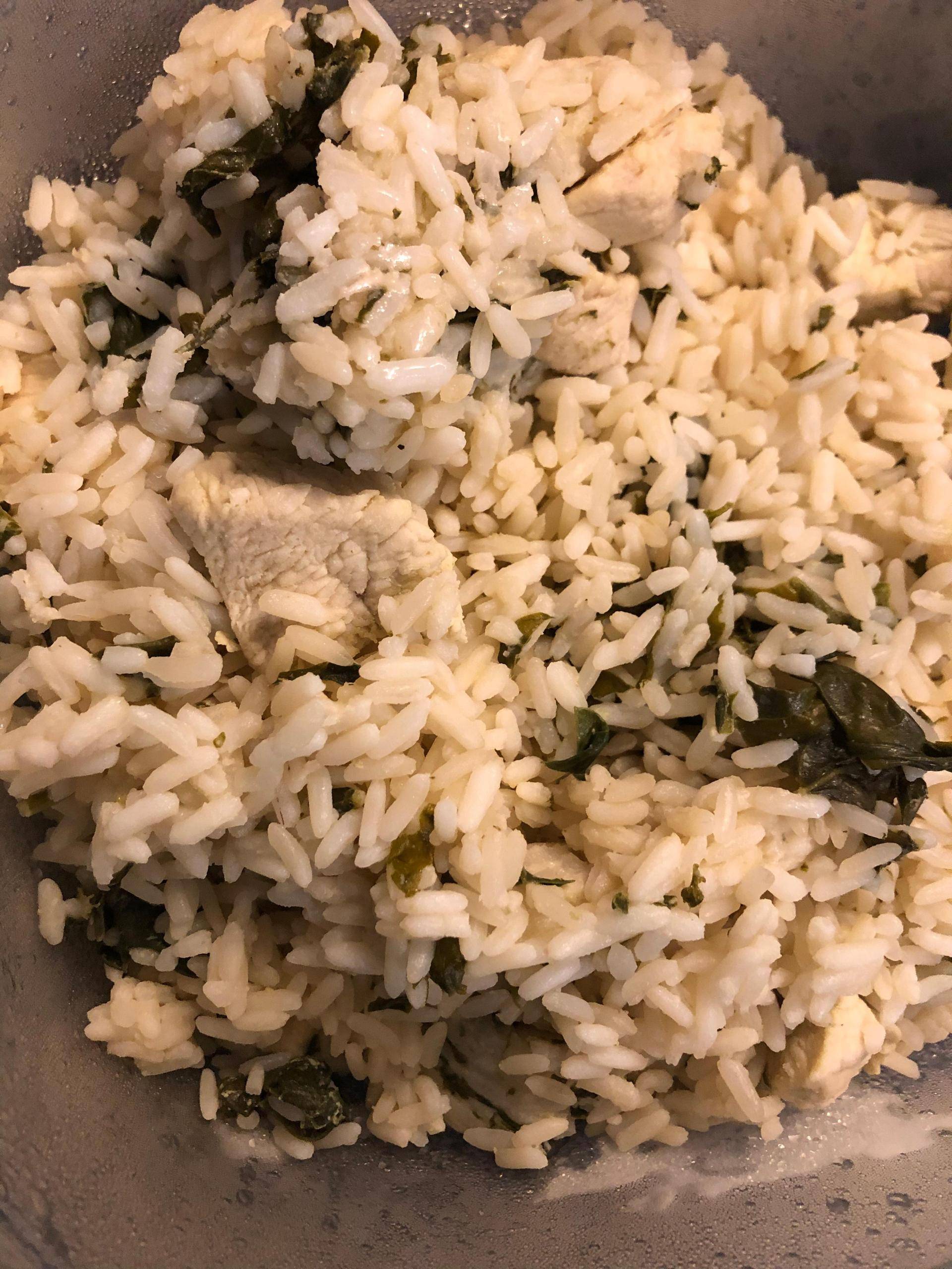 Riz poulet épinards - Recette Companion Connect XL | Moulinex