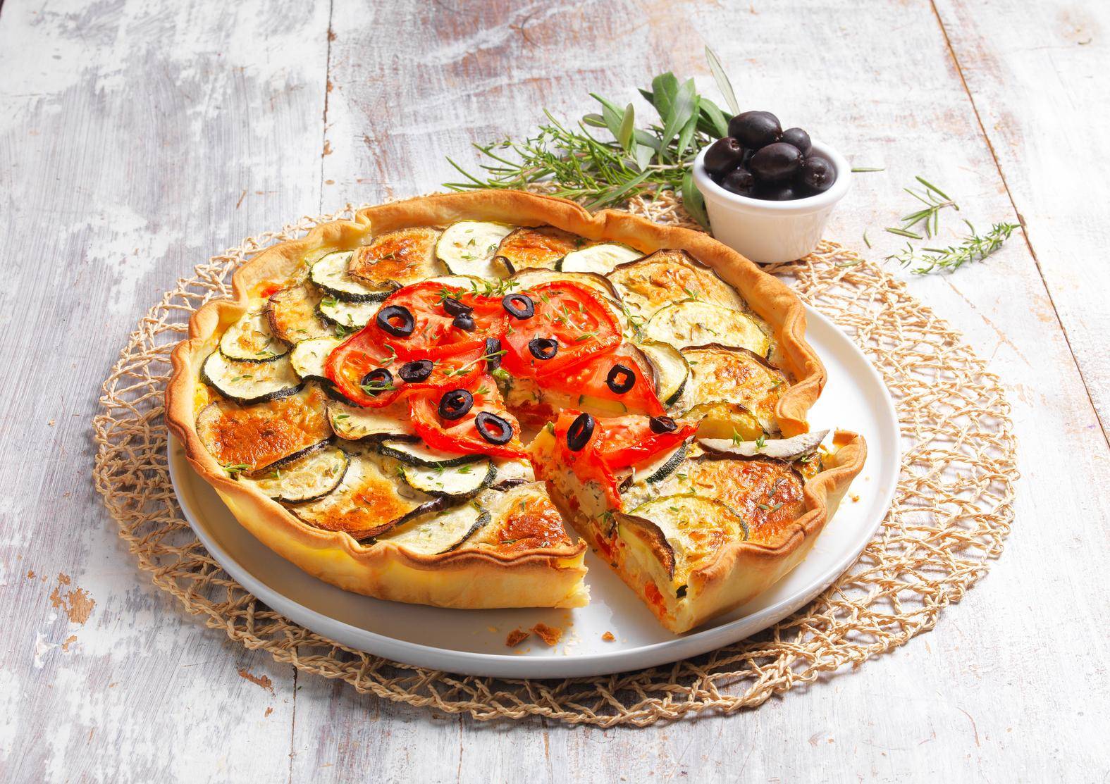 Quiche provençale - Recette Cook'in One | Moulinex