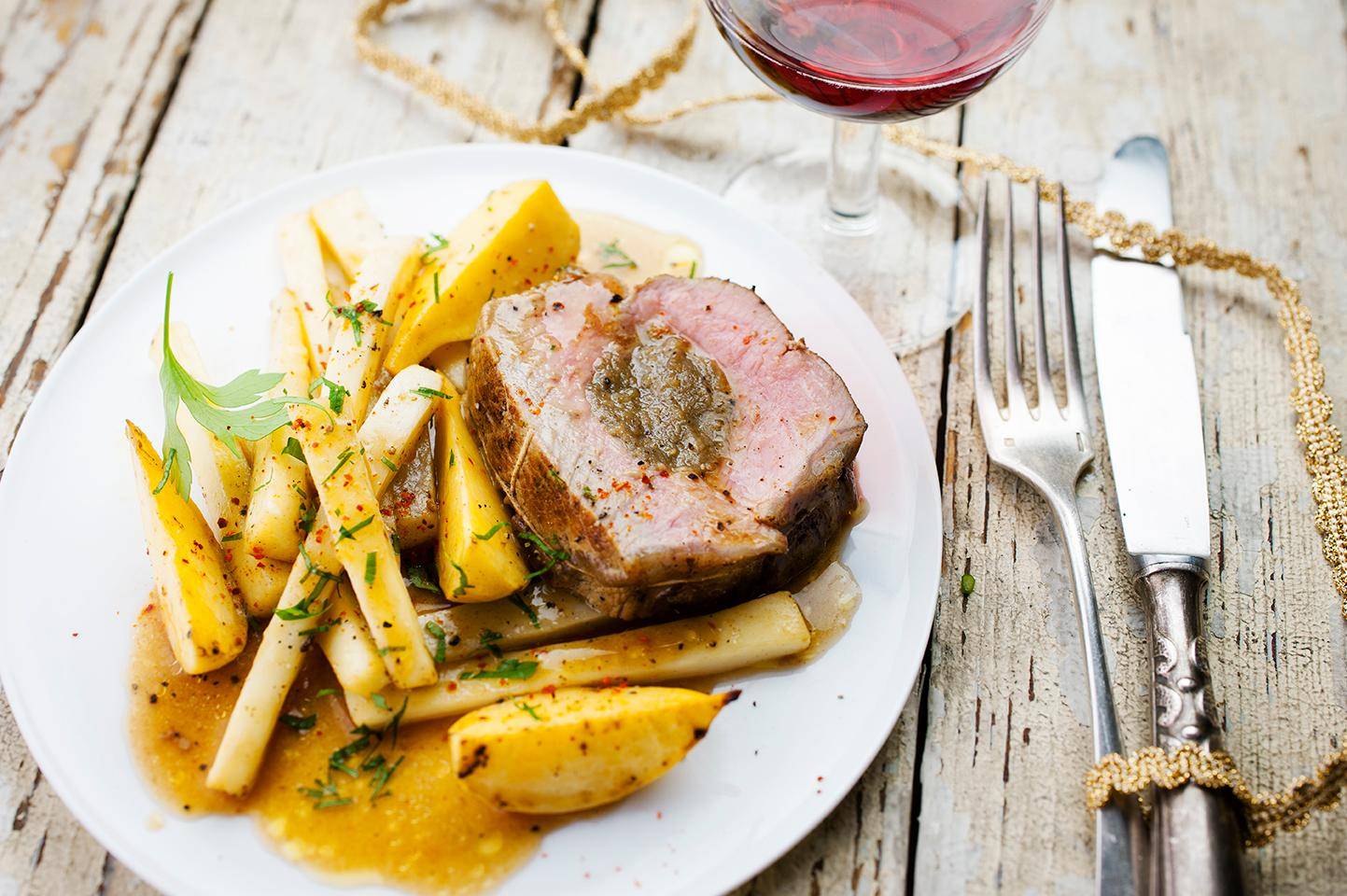 Veau farci & légumes oubliés - Recette Cookeo | Moulinex