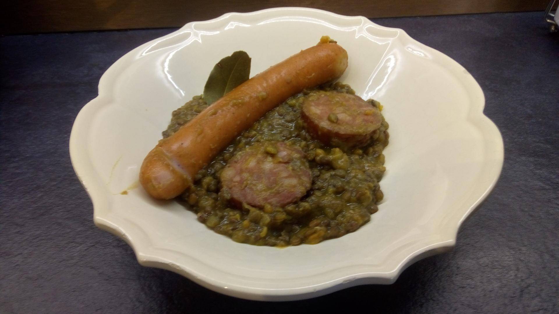 Lentilles & saucisse - Recette Companion | Moulinex