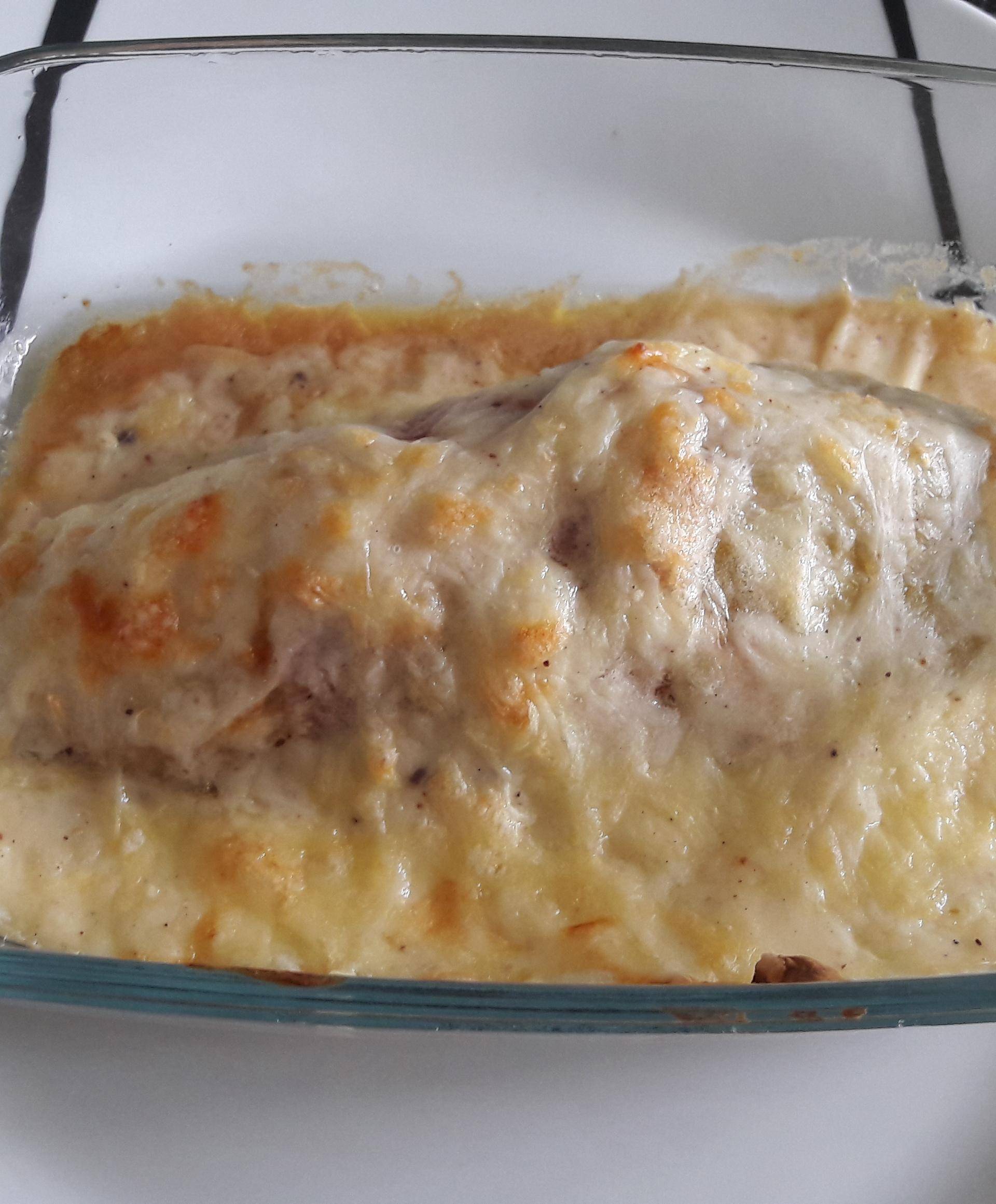 Gratin de poireaux, béchamel et jambon. - Recette Companion Connect XL | Moulinex