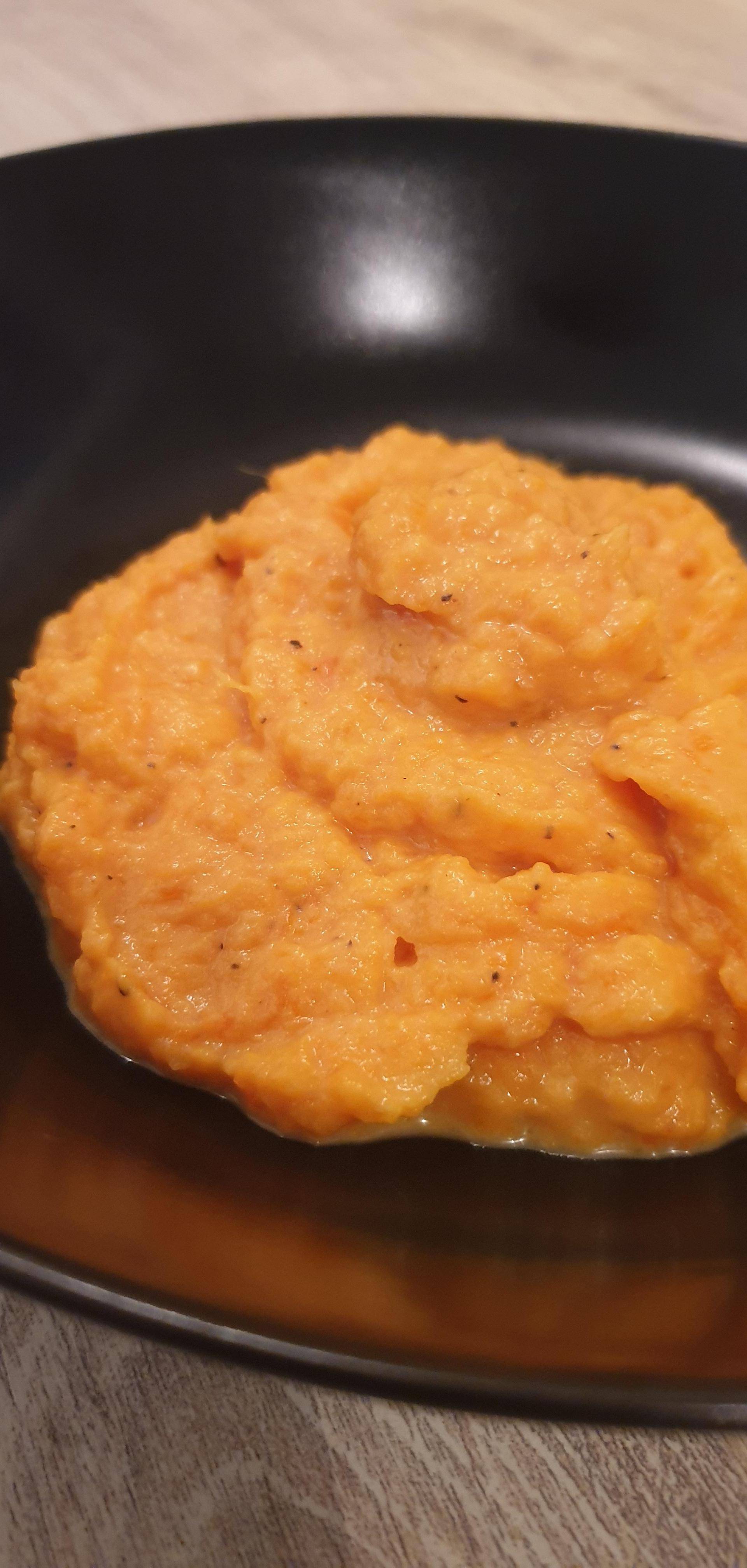 Potage carottes patates douces au mascarpone - Recette Companion Connect XL | Moulinex