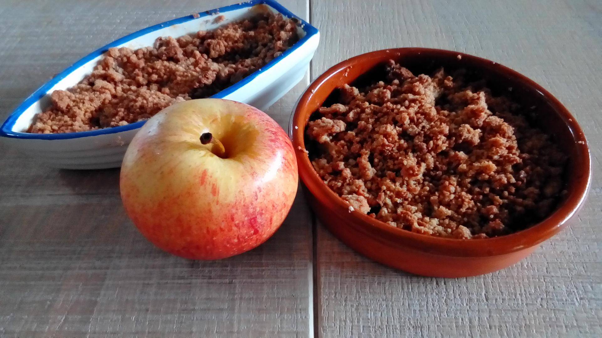 Crumble pommes, poires et spéculoos - Recette Companion Connect XL | Moulinex