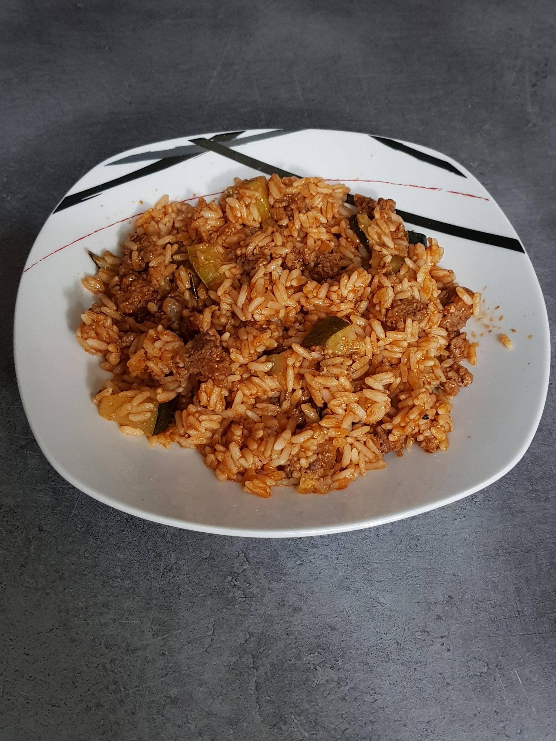 Riz aux courgettes à la bolognaise - Recette Cookeo | Moulinex