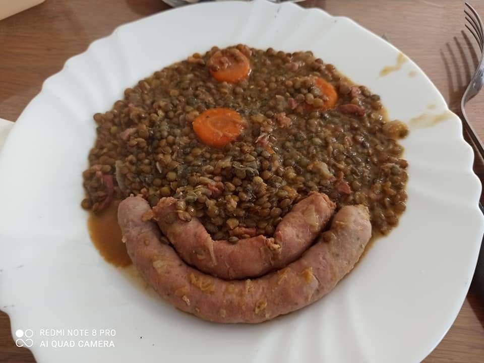Saucisses aux lentilles à ma façon - Recette Cookeo V3 | Moulinex
