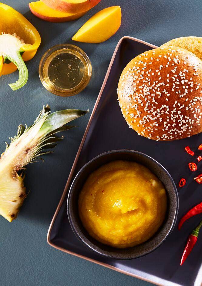 Ketchup à l'ananas et mangue pour burger - Recette Perfectmix Cook | Moulinex