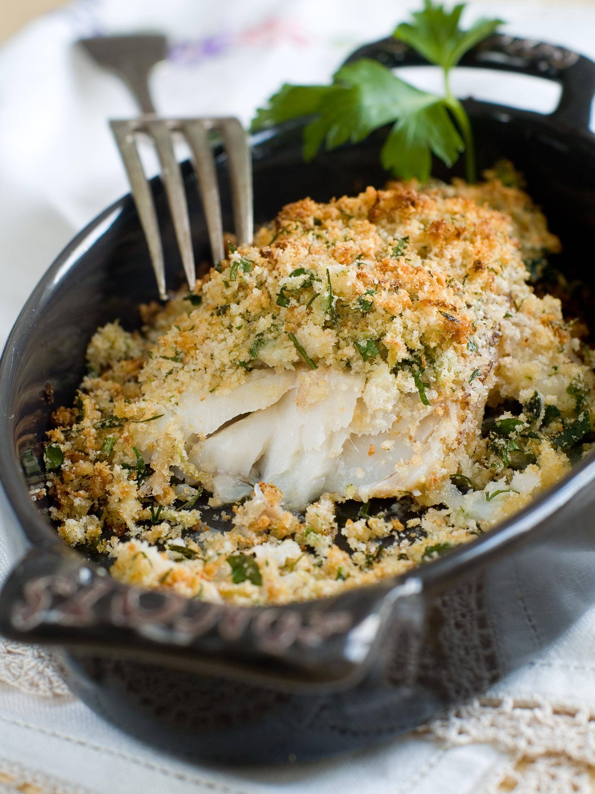 Pavés de poisson blanc en croûte et brocoli - Recette EASY FRY & GRILL 2 in 1 DIGITAL | Moulinex