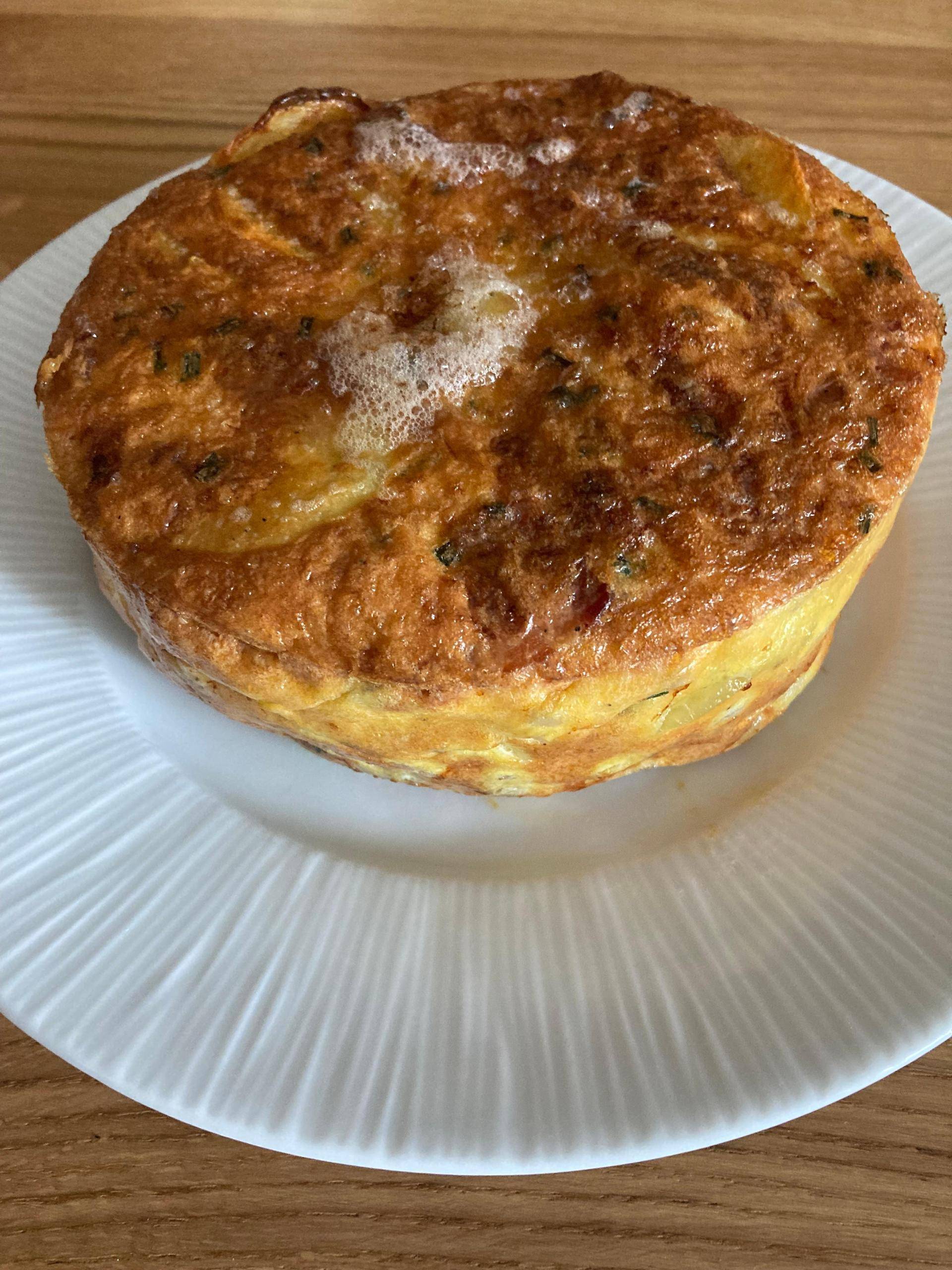 Tortilla pommes de terre lardons - Recette Cookeo | Moulinex